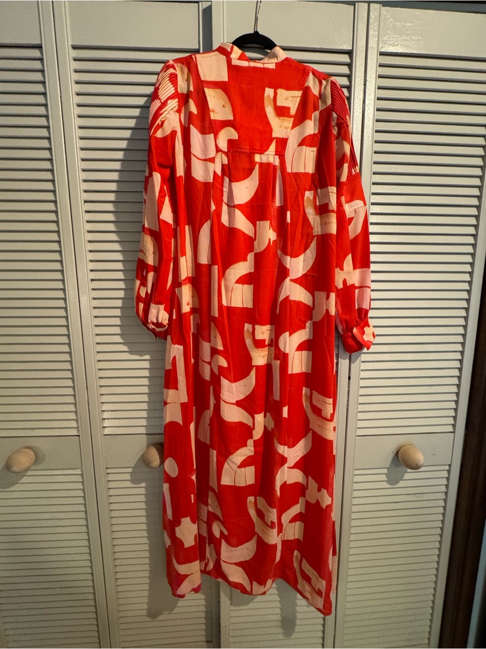 NWT H&M Studio SS18 Runway Japanese Print Red Maxi Dress US 10 - Picture 7 of 8